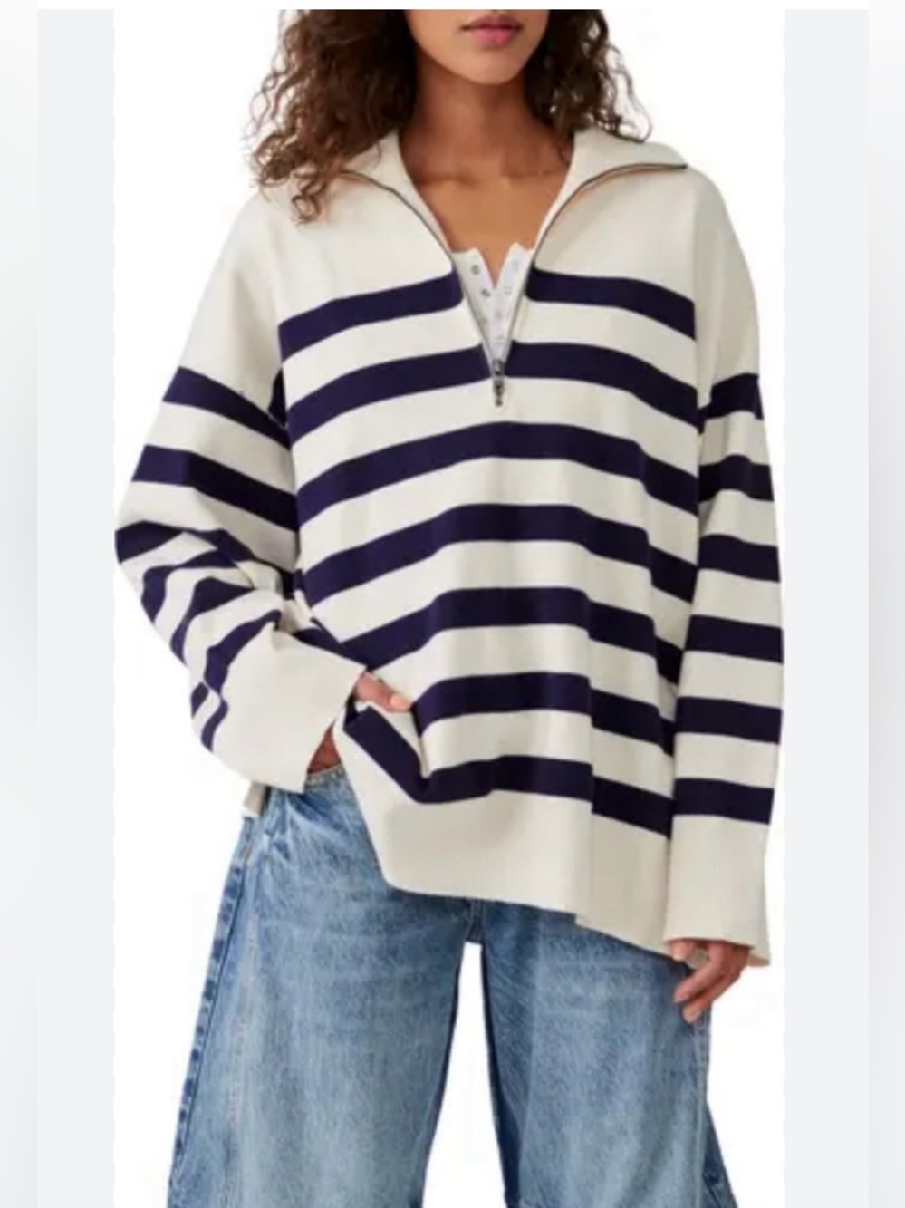 Free People | Coastal Striped Pullover - Picture 2 of 6
